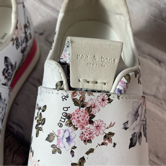 New Rag & Bone Dylan Elastic Runner Floral Slip On Sneakers Size 38.5 US 8.5 - Picture 3 of 13